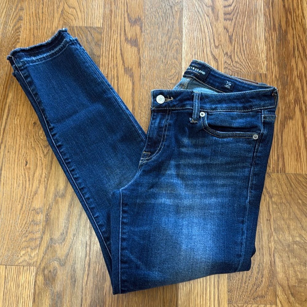Lucky Brand Lolita Skinny Jeans Blue Wash Mid Rise Stretch Size 6 28